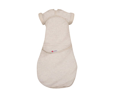 *Organic* Swaddles | Heathered Oatmeal Stripe by embé® - Little Sprout Organics