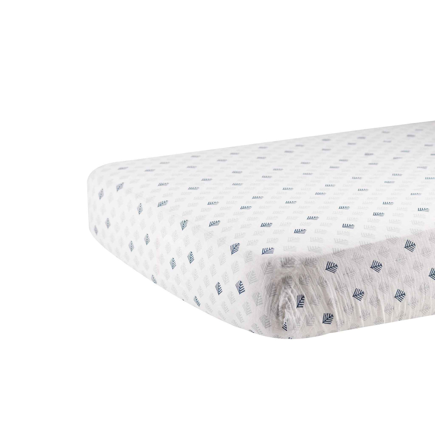 Glacier Branch Cotton Muslin Crib Sheet
