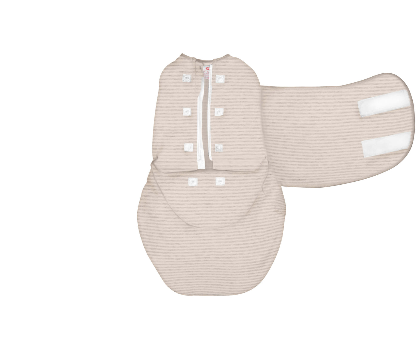 *Organic* Swaddles | Heathered Oatmeal Stripe by embé® - Little Sprout Organics