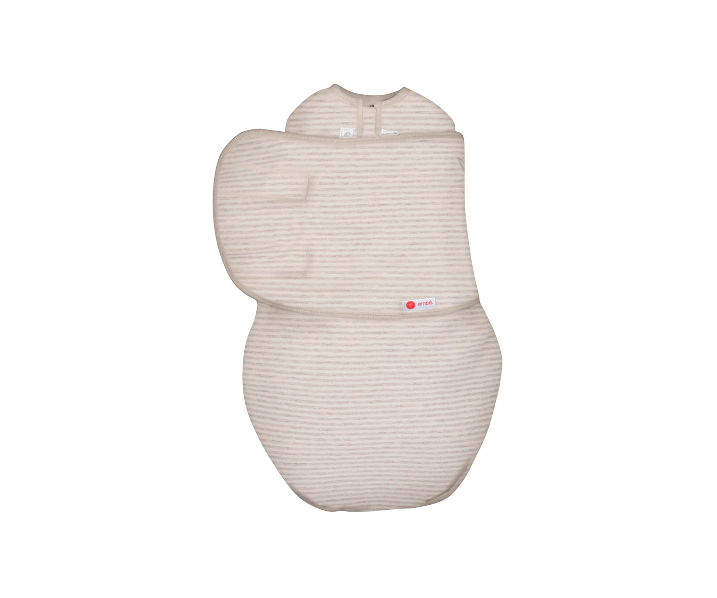 *Organic* Swaddles | Heathered Oatmeal Stripe by embé® - Little Sprout Organics